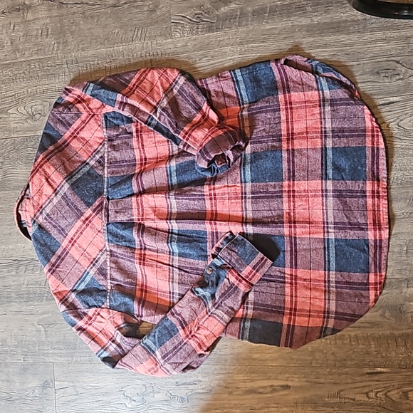 PILCRO Ruffled Flannel Button down Anthropologie Women's XXS Long Sleeve Shirt - Picture 8 of 8